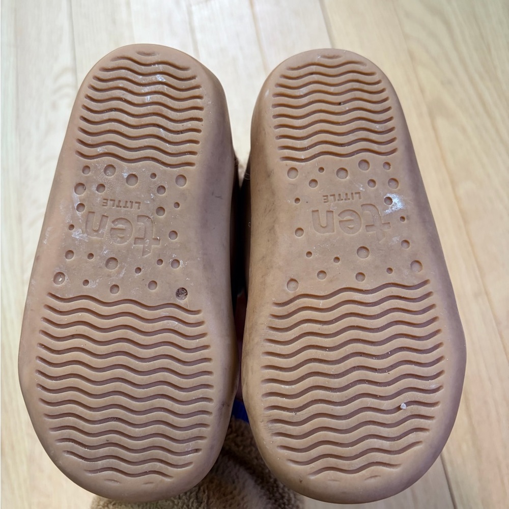 Ten Little Furry High Top Toddler Shoes Size 7.5 Brown Winter Sneakers - Picture 5 of 5